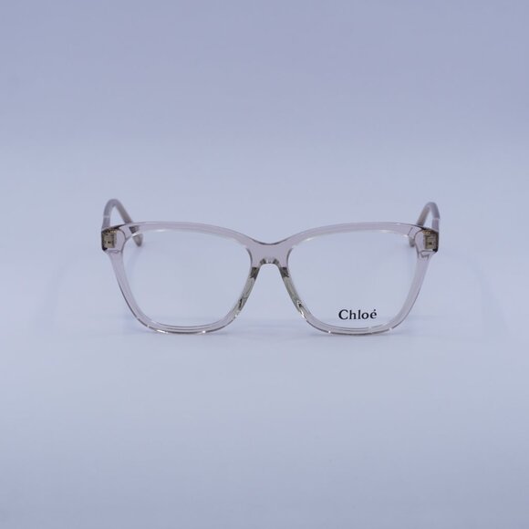 Chloe CH0084OA 003 Eyeglasses Shiny Pink 55mm Square Frame - Picture 3 of 10